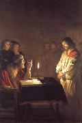 Gerrit van Honthorst Christ Before the High Priest oil painting on canvas